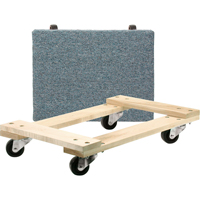 Chariots en bois franc - usage moyen, Roues en Polyol&eacute;fine, Capacit&eacute; de 900 lb, 18" la x 24" p x 7" h Oxford Builders Supplies Inc
