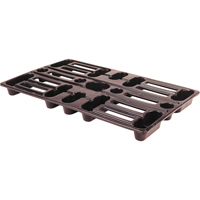 Palettes en plastique, Acc&egrave;s de Quatre c&ocirc;t&eacute;s, 24" lo x 15" la x 1-1/2" h Oxford Builders Supplies Inc