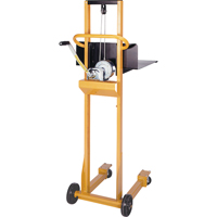 Empileur &agrave; plateforme Easy-Lift, M&eacute;canisme Treuil manuel, Capacit&eacute; de 500 lb, Levage max de 52" Oxford Builders Supplies Inc