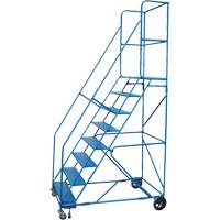 CSA-Certified Rolling Step Ladder with Locking Step, 8 Steps, 30" Step Width, 72" Platform Height, Steel Oxford Builders Supplies Inc