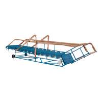 CSA-Certified Rolling Step Ladder with Locking Step, 14 Steps, 30" Step Width, 128" Platform Height, Steel Oxford Builders Supplies Inc
