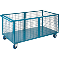 Caisson en treillis m&eacute;tallique, Acier, 63" lo x 30" la x 31,5" h, Volume 25 pi³, Capacit&eacute; 1200 lb Oxford Builders Supplies Inc
