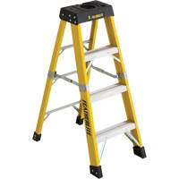 Industrial Heavy-Duty Stepladders (6400 Series), 4', Fibreglass, 300 lbs. Capacity, Type 1A Oxford Builders Supplies Inc