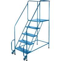 Tilt-N-Roll Ladders, Steel, 6 Steps, 22" Wide, 24" D x 56" H Top Step Oxford Builders Supplies Inc