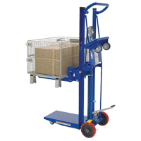 Empileur &agrave; plateforme, M&eacute;canisme Pompe au pied, Capacit&eacute; de 750 lb, Levage max de 52" Oxford Builders Supplies Inc