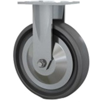 Heavy-Duty Caster, Rigid, 8" (203.2 mm), Solid Elastomer, 1000 lbs. (453.6 kg.) Oxford Builders Supplies Inc