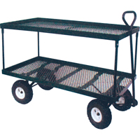 Double Deck Wagon, 24" W x 48" L, 600 lbs. Capacity Oxford Builders Supplies Inc