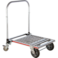 Chariot &agrave; plateforme repliable &agrave; quatre roues, Aluminium, 750 lb, 31" lo x 23-1/4" la, Hauteur 39" Oxford Builders Supplies Inc