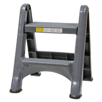 Folding Step Stool, 2 Steps, 19-1/2" x 20-1/2" x 22-3/4" High Oxford Builders Supplies Inc