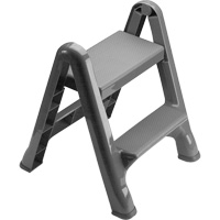 Folding Step Stool, 2 Steps, 19-1/2" x 20-1/2" x 22-3/4" High Oxford Builders Supplies Inc
