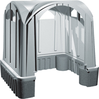 Outdoor Poly Shelters, 3 Walls, 7' L x 6' W x 7' H Oxford Builders Supplies Inc