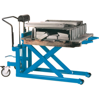 Hydraulic Skid Scissor Lift/Table, 42-1/2" L x 20-1/2" W, Steel, 1000 lbs. Capacity Oxford Builders Supplies Inc