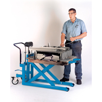 Hydraulic Skid Scissor Lift/Table, 42-1/2" L x 20-1/2" W, Steel, 1000 lbs. Capacity Oxford Builders Supplies Inc