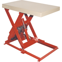 Scissor Lift Table, Steel, 36" L x 20" W, 1100 lbs. Capacity Oxford Builders Supplies Inc
