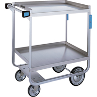 Heavy-Duty U Frame Carts, 2 Tiers, 19-3/8" W x 34-1/2" H x 32-5/8" D, 700 lbs. Capacity Oxford Builders Supplies Inc