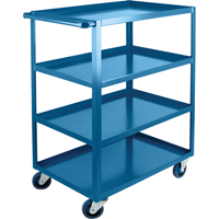 Chariots &agrave; tablettes robustes, 4 Tiers, 24" la x 48" h x 39" p, Capacit&eacute; 1200 lb Oxford Builders Supplies Inc
