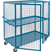 Chariot en treillis m&eacute;tallique, 2 niveaux, 51" lo x 26" la x 62,5" h, Cap. 1200 lb Oxford Builders Supplies Inc