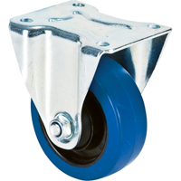 Blue Caster, Rigid, 4" (101.6 mm), Rubber, 350 lbs. (158.8 kg.) Oxford Builders Supplies Inc
