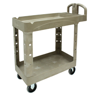 Heavy Duty Utility Cart - 4500-88, 2 Tiers, 17-1/8" x 33-1/4" x 39", 500 lbs. Capacity Oxford Builders Supplies Inc