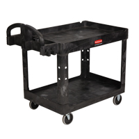 Heavy Duty Utility Cart - 4520-88, 2 Tiers, 25-1/4" x 39" x 44", 500 lbs. Capacity Oxford Builders Supplies Inc