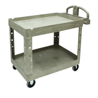 Heavy Duty Utility Cart - 4520-88, 2 Tiers, 25-1/4" x 39" x 44", 500 lbs. Capacity Oxford Builders Supplies Inc