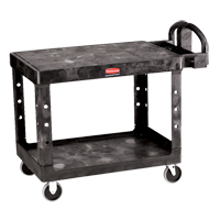 Flat Shelf Heavy Duty Utility Cart - 4525-00, 2 Tiers, 25-7/8" x 33-3/10" x 43-9/10", 500 lbs. Capacity Oxford Builders Supplies Inc