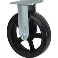 Mold-on Caster, Rigid, 8" (203.2 mm), Rubber, 660 lbs. (299 kg.) Oxford Builders Supplies Inc