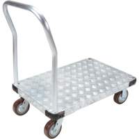 Aluminum Platform Truck, 24" W x 36" L, 3400 lbs. Cap., Polyurethane Wheels Oxford Builders Supplies Inc
