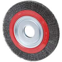 Crimped Wire Wheel, 8" Dia., 0.007" Fill, 1/2"/2"/5/8" Arbor Oxford Builders Supplies Inc