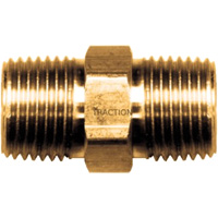 Mamelon hexagonal, Laiton, 3/8" x 1/4", NPT x NPT Oxford Builders Supplies Inc