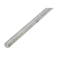 Threaded Rod, 1/4"-20, 36" L, Galvanized, Grade 2 Grade Oxford Builders Supplies Inc