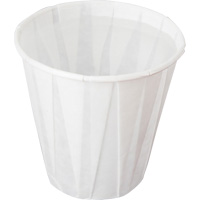 Pleated Cup, Paper, 5 oz., White Oxford Builders Supplies Inc