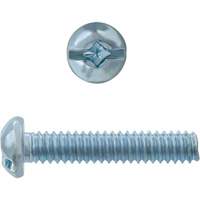 Round Square/Slot HD Machine Screws, #6 x 3" L, Zinc Plated Oxford Builders Supplies Inc