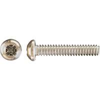 Pan Phillips HD Machine Screws, #8 x 3" L, Zinc Plated Oxford Builders Supplies Inc