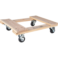 Hardwood Dolly, Polyolefin Wheels, 1000 lbs. Capacity, 18" W x 24" D x 7" H Oxford Builders Supplies Inc