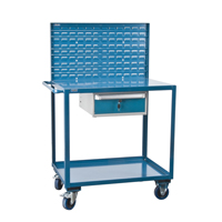 Chariots de service mobiles, 2 Tiers, 24" la x 57" h x 40" p, Capacit&eacute; 1200 lb Oxford Builders Supplies Inc
