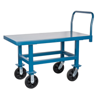Elevated Platform Trucks, 48" L x 24" W, 2000 lbs. Capacity, Nylon Casters Oxford Builders Supplies Inc