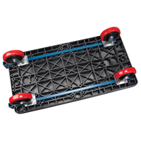 Plastic Platform Truck, 60" L x 30" W, 2500 lbs. Cap., Polyurethane Wheels Oxford Builders Supplies Inc