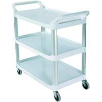 Open-Sided Shelf Cart, 3 Tiers, 40" x 37" x 20", 300 lbs. Capacity Oxford Builders Supplies Inc