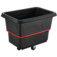 Chariot utilitaire &agrave; usage intensif, Plastique recycl&eacute; noir, 26"/38-3/8" lo x 26"/38-2/5" la x 28-1/4"/28-3-10" h, Volume 8 pi³, Capacit&eacute; 700 lb Oxford Builders Supplies Inc