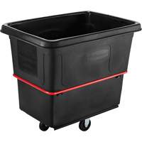 Chariot utilitaire &agrave; usage intensif, Plastique recycl&eacute; noir, 44-3/8" lo x 31" la x 38-1/4" h, Volume 16 pi³, Capacit&eacute; 1000 lb Oxford Builders Supplies Inc