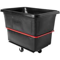 Chariot cubique utilitaire &agrave; usage intensif, Plastique recycl&eacute; noir, 48-1/4" lo x 34-1/8" la x 37-7/8" h, Volume 20 pi³, Capacit&eacute; 1200 lb Oxford Builders Supplies Inc