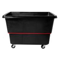 Chariot utilitaire &agrave; usage intensif, Plastique recycl&eacute; noir, 59"/34-5/8" lo x 34"/59-1/64" la x 42-1/16"/42-7/8" h, Volume 27 pi³, Capacit&eacute; 1200 lb Oxford Builders Supplies Inc