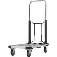 Fold-Up Platform Truck, Stainless Steel, 300 lbs., 28" L x 16" W, 33-1/2" High Oxford Builders Supplies Inc