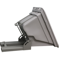 Self Dumping Hopper, Polyethylene, 5/8 cu.yd., Grey Oxford Builders Supplies Inc