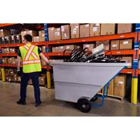 Chariot basculeur en acier, Poly&eacute;thyl&egrave;ne, 1,1 vg³, Capacit&eacute; de charge de 1250 lb Oxford Builders Supplies Inc