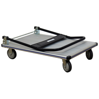 Folding Handle Platform Truck, Aluminum, 550 lbs., 35-1/2" L x 24" W, 35-1/2" High Oxford Builders Supplies Inc