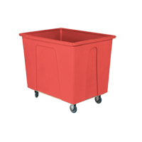 Box Truck, Polyethylene, 46" L x 34" W x 40" H, 25 cu. Ft. Volume, 600 lbs. Capacity Oxford Builders Supplies Inc