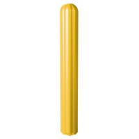 Ribbed Bollard Cover, 6" Dia. x 56" L, Yellow Oxford Builders Supplies Inc