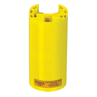 Butoir en poly pour rayonnage, 5" la x 6" lo x 8" h, Jaune Oxford Builders Supplies Inc